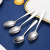 304 Stainless Steel Fruit Mud Scraper Spoon with Tooth Spoon Baby Food Supplement Melon Baller Baby Apple Cutting Mother and Baby Spoon