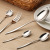 Factory Direct Sales Stainless Steel Tableware Spoon Western Food Knife and Fork Home Gift Stainless Steel Fork Logo