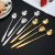 304 Stainless Steel Creative Cherry Blossom Spoon Gift Pattern Ice Spoon Calliopsis Rose Stirring Spoon Heart-Shaped Coffee Spoon