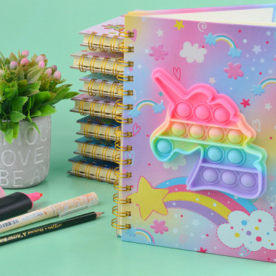 New Deratization Pioneer Notebook Decompression Bubble Music Press Educational Toy Deratization Pattern Coil Notebook