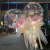 Internet Celebrity Luminous Bounce Ball Balloon Bouquet Rose Bounce Ball Transparent Night Market Push Stall Supply Wholesale