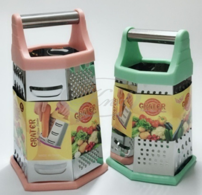 Stainless Steel 8-Inch 9-Inch Six-Sided Planer Mixed Color Multi-Functional Planer Chopper Fruits and Vegetables Slicer