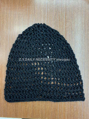 Hand-Woven Nightcap, Crocheted Nightcap, Men's and Women's Hair Net, Mesh Cap, Net Pocket