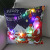 2021 New Foreign Trade Colored Lights Christmas Glow Pillow Led Light Pillow Creative Flower Super Soft and Short Plush Pillow Cover