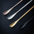 304 Stainless Steel Swizzle Stick Long Spoon Bar Spoon Household Stirring Honey Dessert Spoon Titanium Plated Coffee Spoon