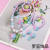 Children's Necklace Bracelet Ring Earrings Set Cute Resin Color Matching Heart-Shape Lock Key Necklace