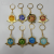 Original Eye of God Peripheral Rice Wife Monde Glass Moon Metal Glass Key Ring Pendant