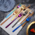 304 Stainless Steel Fork Spoon Dessert Fork Long Handle Fork Stirring Spoon Ins Creative Fruit Fork Western Spoon Tableware