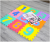 Educational Digital Children's Puzzle Crawling EVA Foam Floor Mats 30*30 Stitching Early Education Mat Wholesale