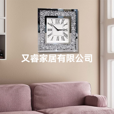 Glass Diamond Wall Clock Clock