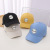 Hat New Spring Embroidery Letter round Label Peaked Cap Female Korean Casual Student Street Cotton Baseball Cap