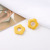 DIY Ornament Accessories Wholesale Japanese and Korean Retro Contrast Color Dongdaemun Style Acrylic Small Flower Material Earring Accessories