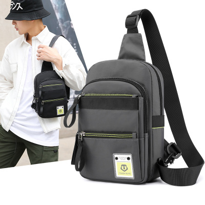 Foreign Trade Wholesale Cross-Border New Arrival Trendy Chest Bag Outdoor Sports Men Messenger Bag Oxford Cloth Backpack One Piece Dropshipping