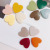 DIY Ornament Accessories Wholesale Summer Fresh Mini Peach Heart Solid Color Resin Patch Barrettes