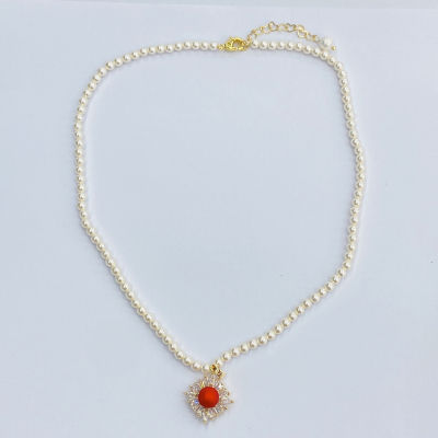 Korean Design Sense Stylish Elegant Necklace Female Fashion Jeweled Pendant Simple Graceful Goddess Clavicle Chain
