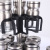 Amazon Household Kitchen Glass Seasoning Jar Rotating Seasoning Box Stainless Steel Seasoning Bottle 6 Pack Condiment Dispenser