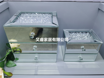 Glass Diamond Two-Drawer Three-Drawer Jewelry Box Jewelry Box