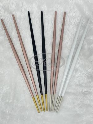 304 Stainless Steel Portuguese Chopsticks Household Hotel Chopsticks Non-Slip Multi-Color 02