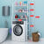 Toilet Storage Rack Bathroom Toilet Rack Washing Machine Toilet Floor-Standing Wall-Mounted Storage Rack Punch-Free