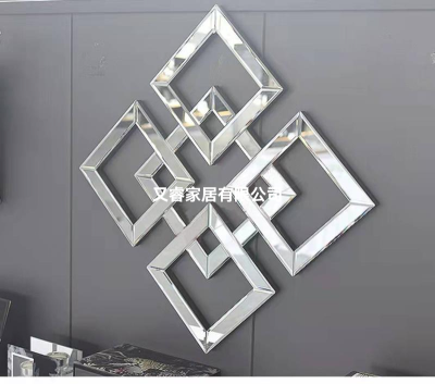 Glass Diamond Hanging Mirror Stitching Mirror Decorative Mirror Mirror Art Mirror