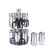 Amazon Household Kitchen Glass Seasoning Jar Rotating Seasoning Box Stainless Steel Seasoning Bottle 6 Pack Condiment Dispenser