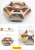 T07 New Fashion Lotus Fruit Plate Living Room Fruit Plate Living Room Press Compartment Fruit Plate Snack Candy Box