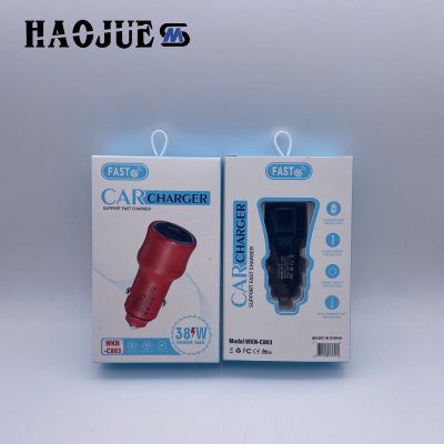 New Car Charger PD Fast Charge 20W Flash Charge One for Two Multi-Function Cigarette Lighter Iphone12 Mobile Phone 