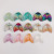 DIY Ornament Accessories Wholesale 2726mm Resin Magic Color Gradient Fishtail Handmade Earrings Ear Stud Accessories