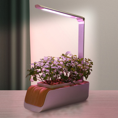 New Smart Flower Pot Hydroponic Flower and Vegetable Soilless Cultivation Bionic Light Balcony Desktop Plant Growth Lamp