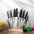 Stainless Steel Kitchen Knives Set 17-Piece Set Gift Giving Presents Sets of Knives Painting Knives Chef Knives Slicing Knife Wholesale