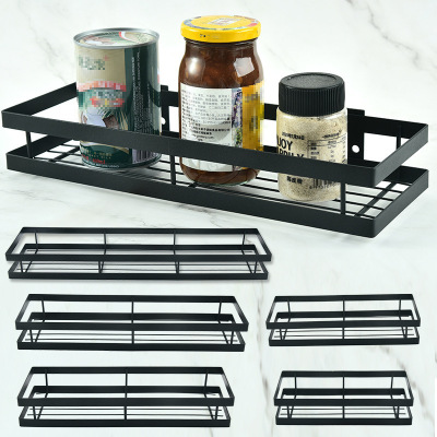 Kitchen Rack Free Punch Wall Seasoning Rack Table Top Cruet Shelf Household Spot