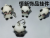 Soft PVC Three-Dimensional Panda Keychain Pendant