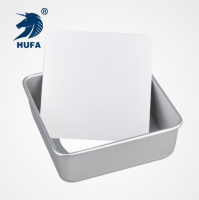 8-Inch Anode Square Loose Bottom Cake Pan Aluminum Alloy Anode Qi Feng Cake Mold 1.0mm Thick