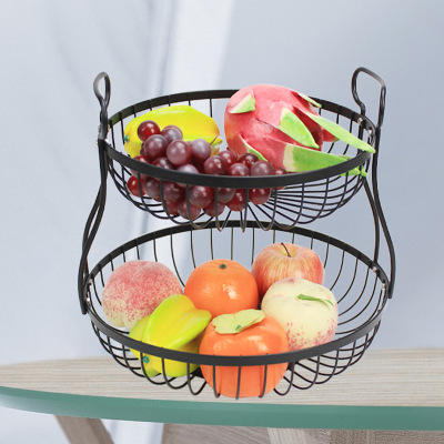 Removable Fruit Plate Living Room Home Fruit Plate Modern Fruit Basket Household Candy Tray Simple Personality Dessert Double Layer