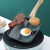 Fried Egg Hamburger Maker Small Pan Household Egg Frying Pan Frying Pan Four-Hole Breakfast Cake Pan Egg Dumpling Pan Mold Artifact