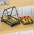 Cross-Border Iron Snack Seasoning Product Vegetable Fruit Basket Kitchen Table Storage Basket Storage Rack Double-Layer Portable Iron Basket