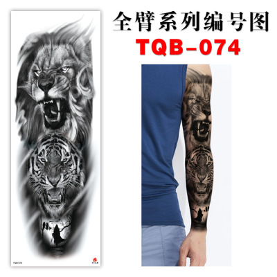 Tqb Full Arm Tattoo Sticker Waterproof Tattoo Sticker Long Lasting Waterproof Large Flower Arm Tattoo Sticker Tattoo Large Quantity in Stock