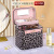 2022 New Leopard Leather Women's Large Capacity Cosmetic Case Portable Cosmetic Bag Compartment Travel Toiletry Bag