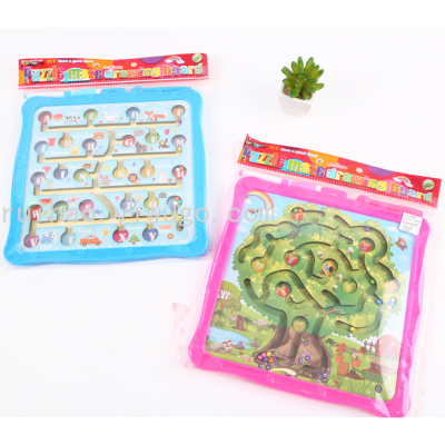 Children's Magnetic Maze Drawing Board Home Color Erasable Baby Toy Tablet Doodle Board Puzzle Drawing Board