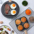 Fried Egg Hamburger Maker Small Pan Household Egg Frying Pan Frying Pan Four-Hole Breakfast Cake Pan Egg Dumpling Pan Mold Artifact