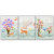 Hand-Painted Style Colorful Elk Home 3-Piece Combination Decorative Painting Warm Children's Room Canvas Wall Painting
