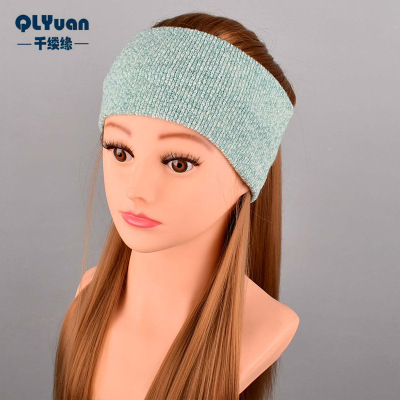 Autumn and Winter Simplicity Fashionable Warm Wool Knitted Hair Band Wholesale Ladies Travel Sports Headband Yiwu Manufacturer