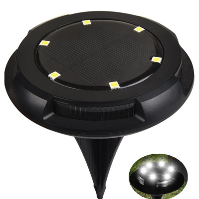 Factory Supply Solar Pin Lamp Outdoor Led Underground Lamp round Courtyard Decoration Lawn Lamp