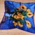 New Spring And Summer Printing Female SUNFLOWER 90 Satin Large Kerchief Silk Scarf Wholesale Fashion All-Matching Triangular Binder
