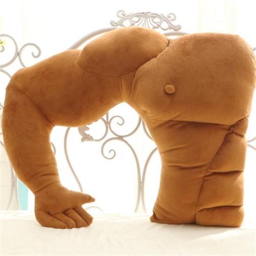 creative boyfriend arm shape muscle male plush pillow cushion funny girls‘ gifts nap pillow