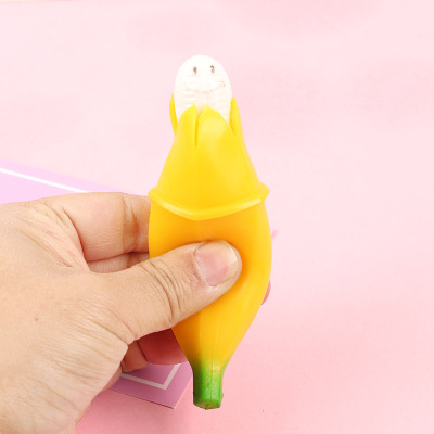 Squeeze Banana Peeling Banana Compressable Musical Toy Stress Relief Toy Mr. Banana
