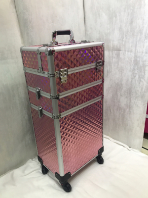 Multi-Layer Large Capacity Makeup Follow-up Trolley Storage Box Cosmetic Case