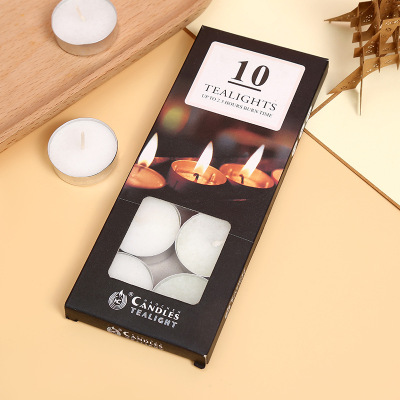 Factory Wholesale round Aromatherapy Candle Romantic Display Picture Smoke-Free Wedding Confession 2.5 Hours Tealight Delivery