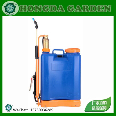 16L Jacto PE Blow Molding Agricultural Backpack Air Pressure Copper Pump Copper Air Chamber Manual Air Pressure Sprayer