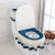 New Korean Fabric Craft Gold Velvet Lace Toilet Seat Cover Toilet Three-Piece Set Toilet Mat Dust Cover Factory 